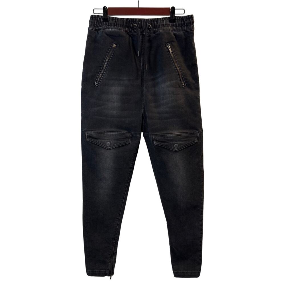 I Love Ugly Men’s Black Utility Jeans Size M
